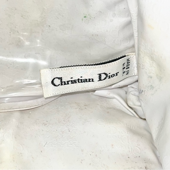 VTG Christian Dior Large Animal Print Makeup Cosmetic Travel Toiletry Bag Case - Picture 12 of 14